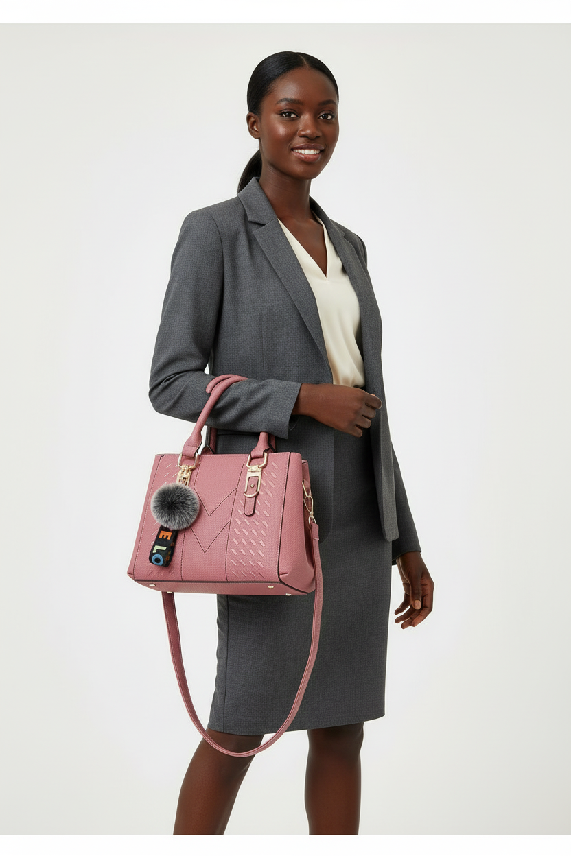 Pink handbag work model African