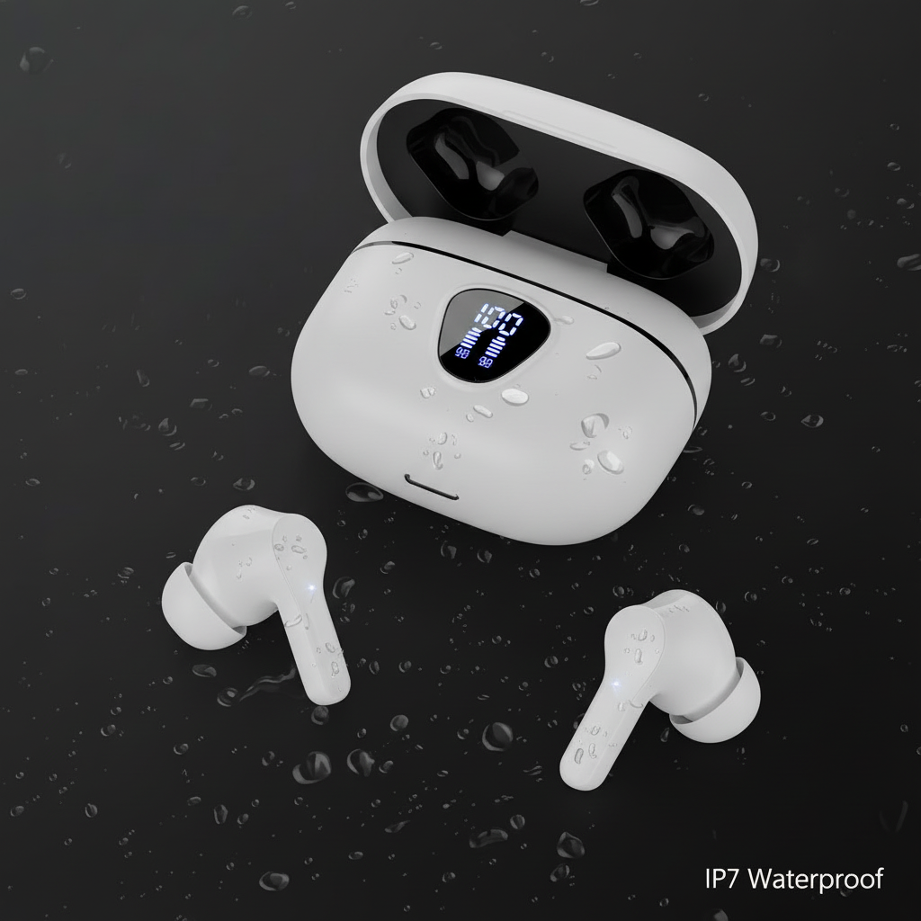 White ClearDrop Pro Earbuds